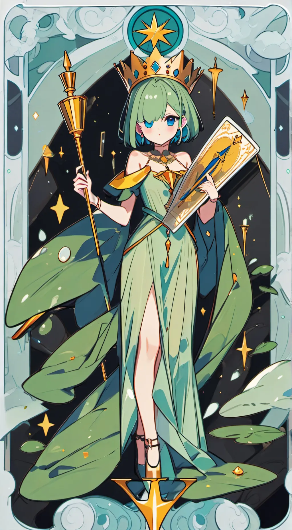 ai character: Colors background