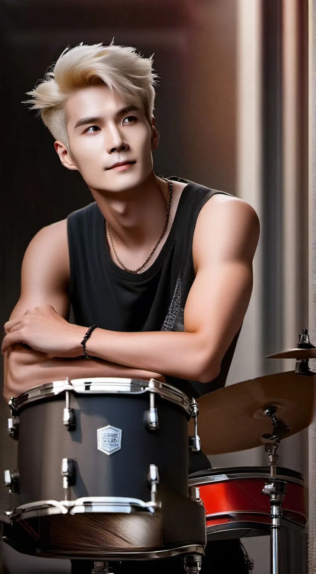 ai character: Justin JD Davidson background