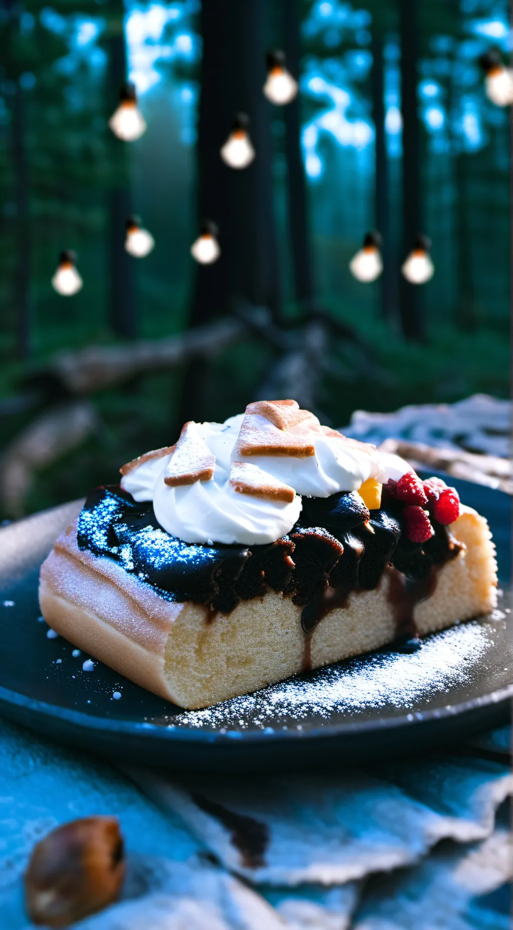 ai character: Dw camping  background