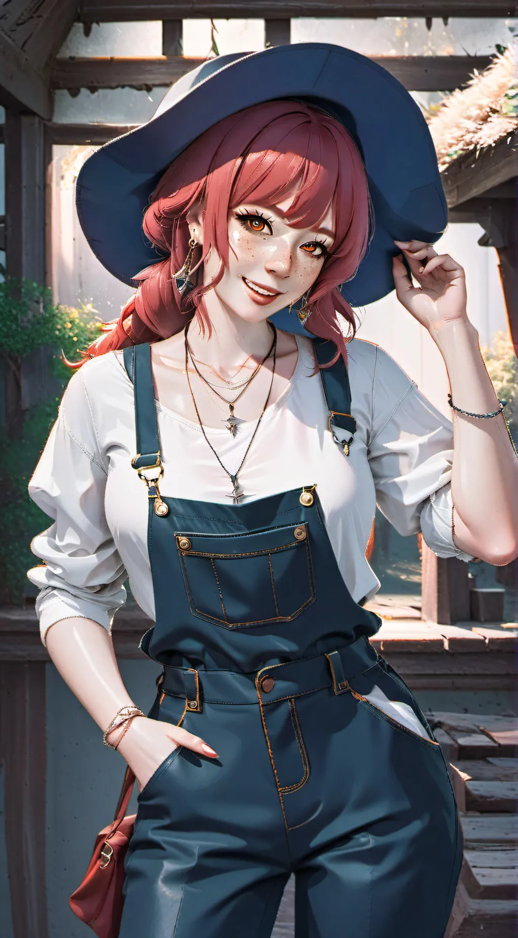 ai character: Abbey rose background