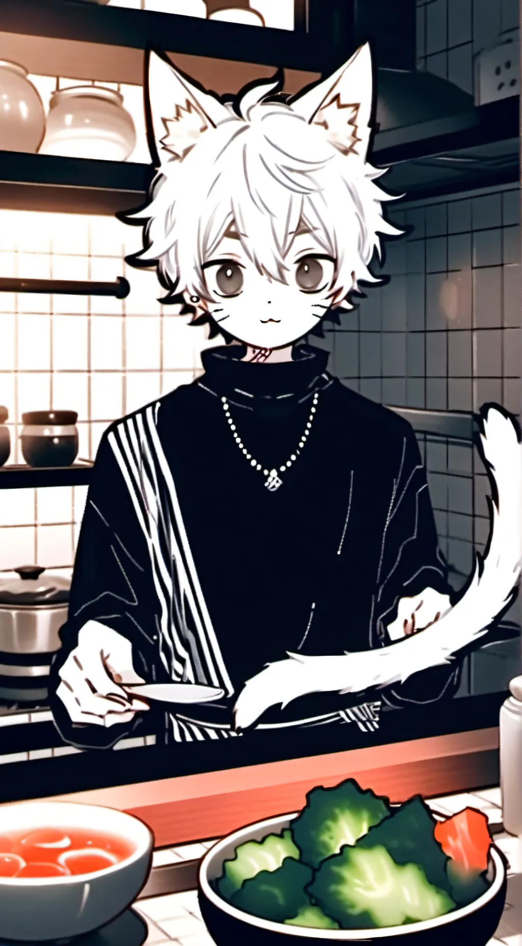 ai character: ShadowSwimmer Spirit background