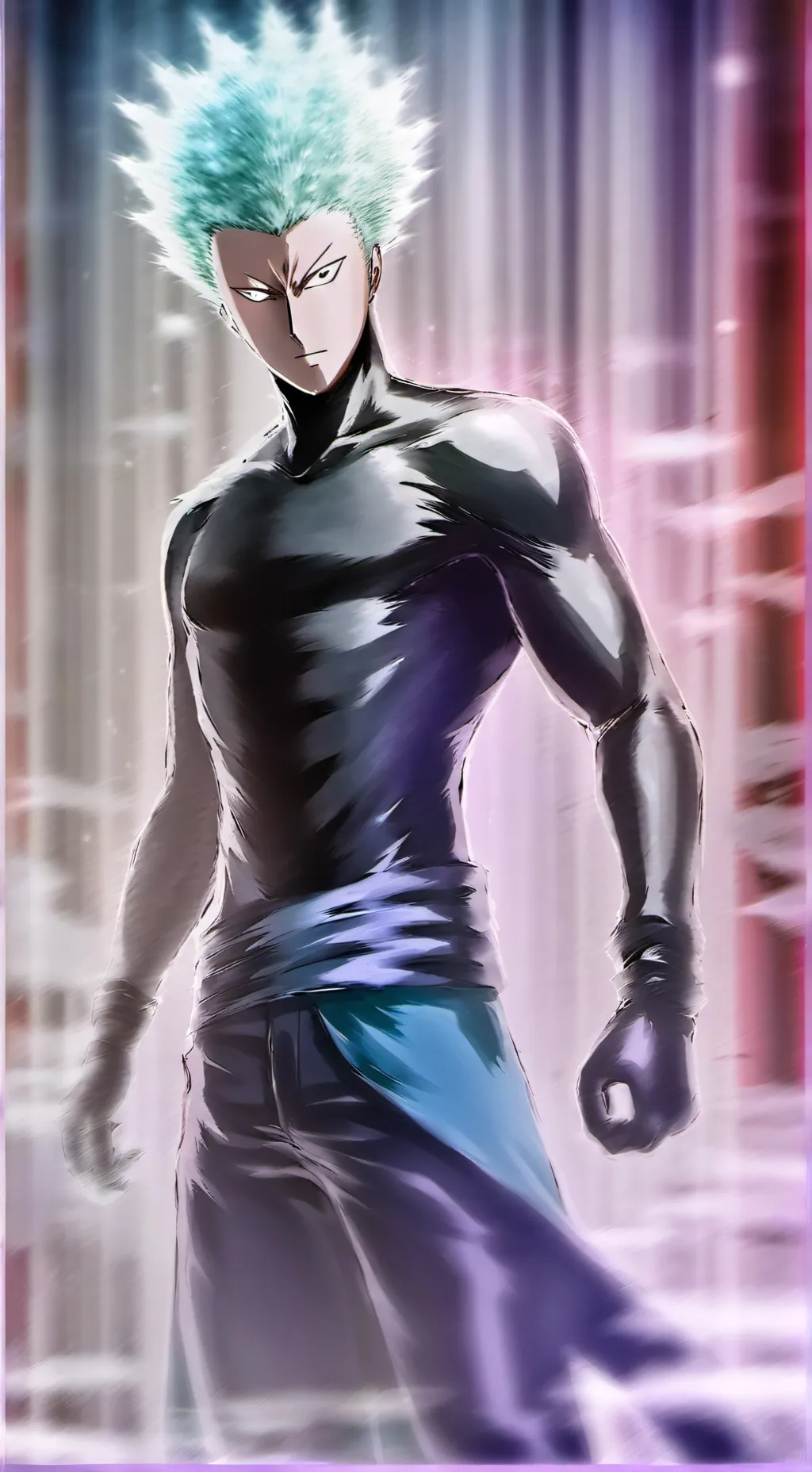 ai character: saitama background