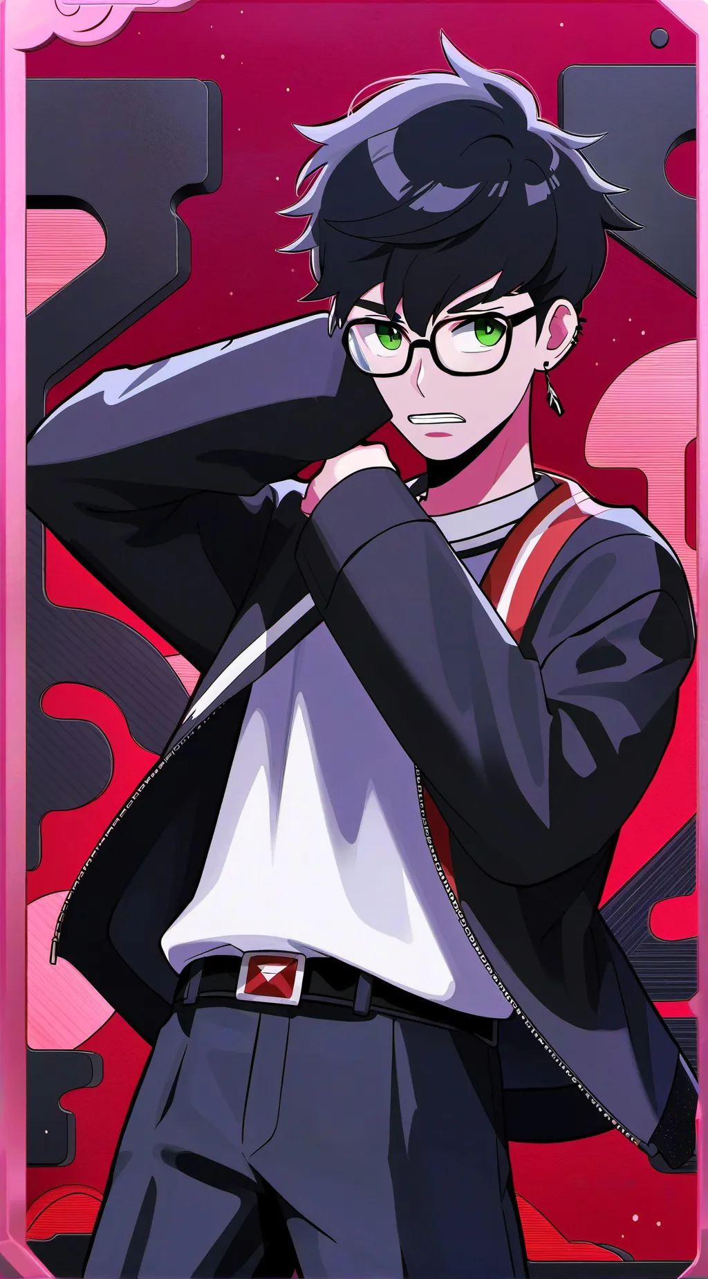 ai character: Cross and Luna  background