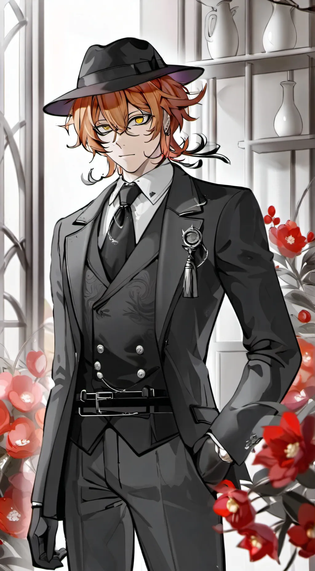 ai character: Chuuya nakahara  background