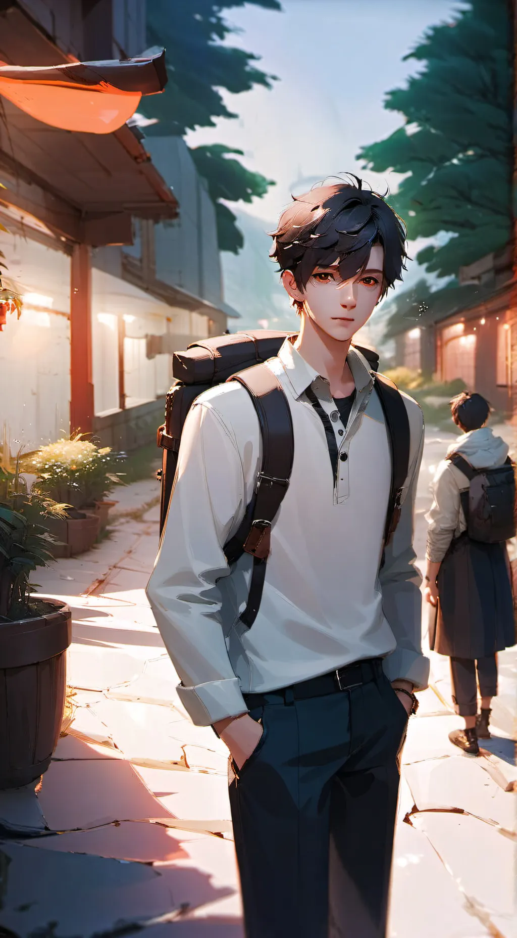 ai character: Twin brother  background