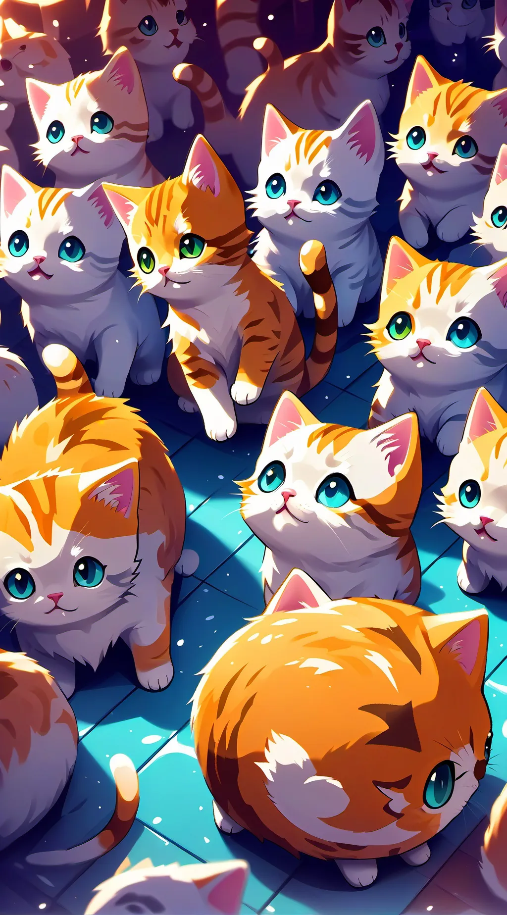 ai character: Mha kittens background