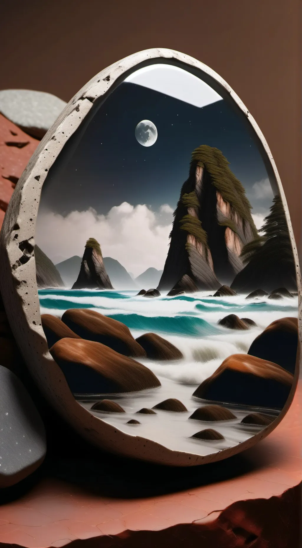 ai character: [-] pebble! [-] background