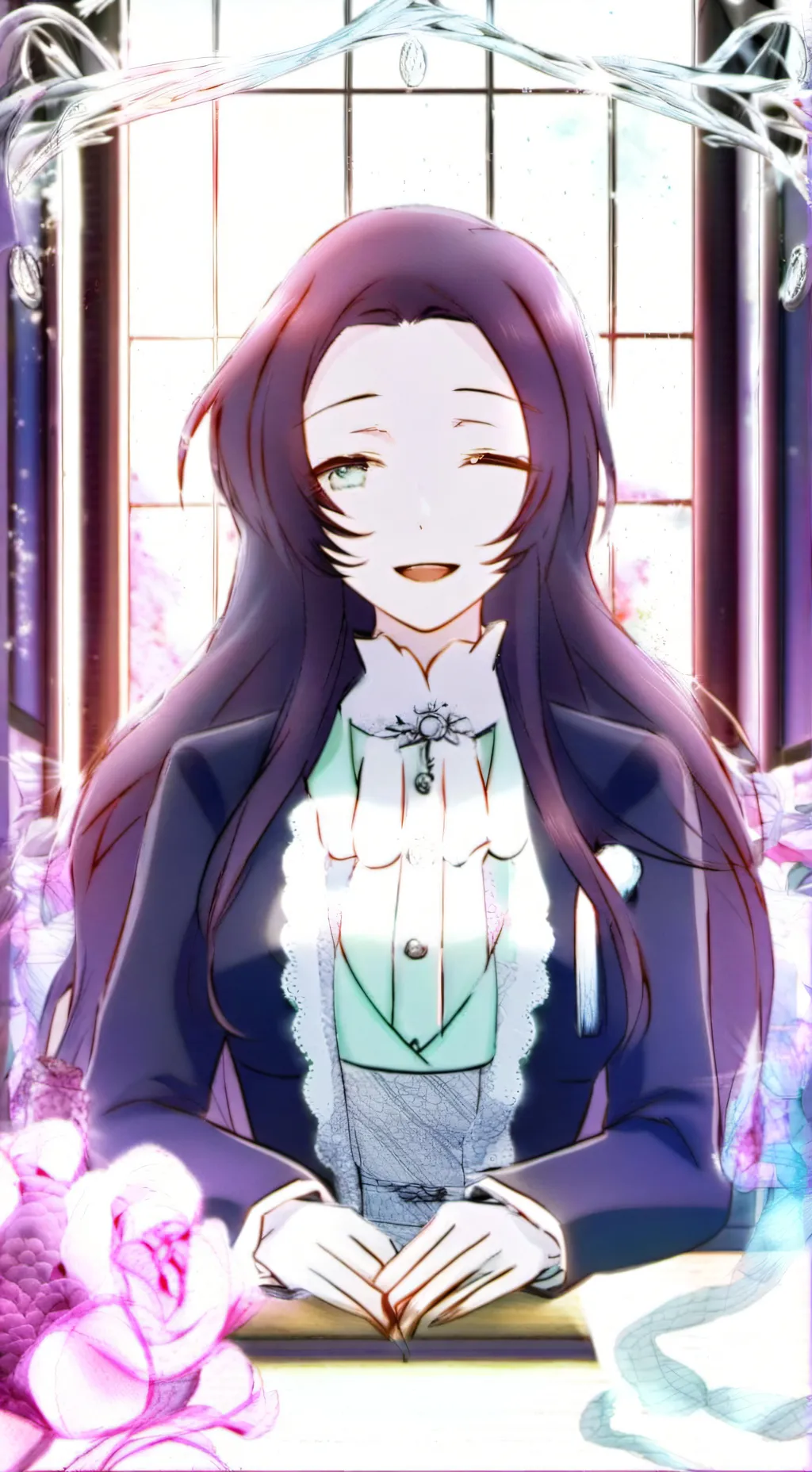 ai character: sanemi x kanae background