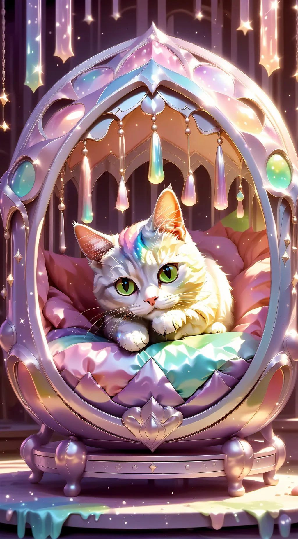 Talkie AI - Chat with Rainbow Cat Bed