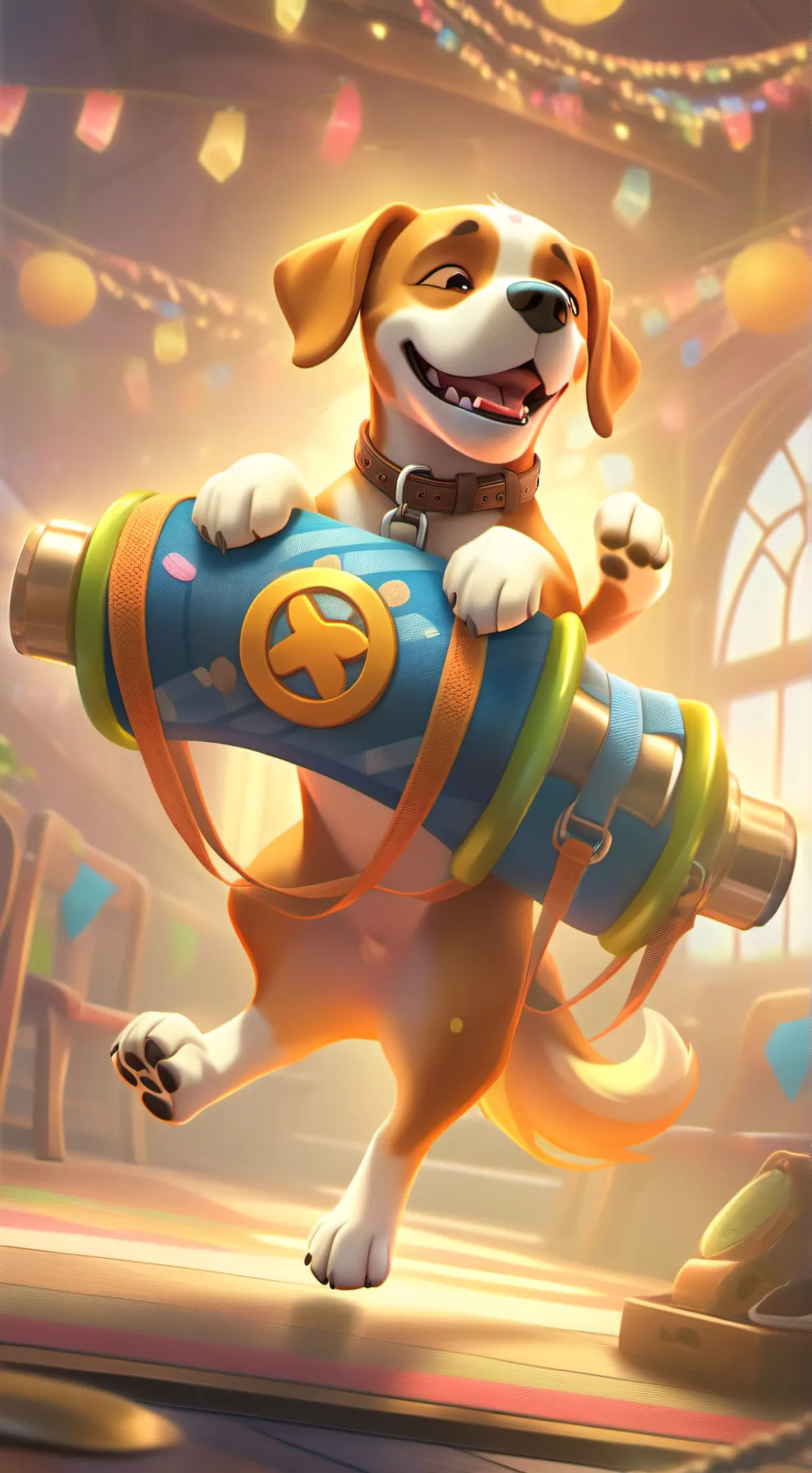 ai character: DogDay  background