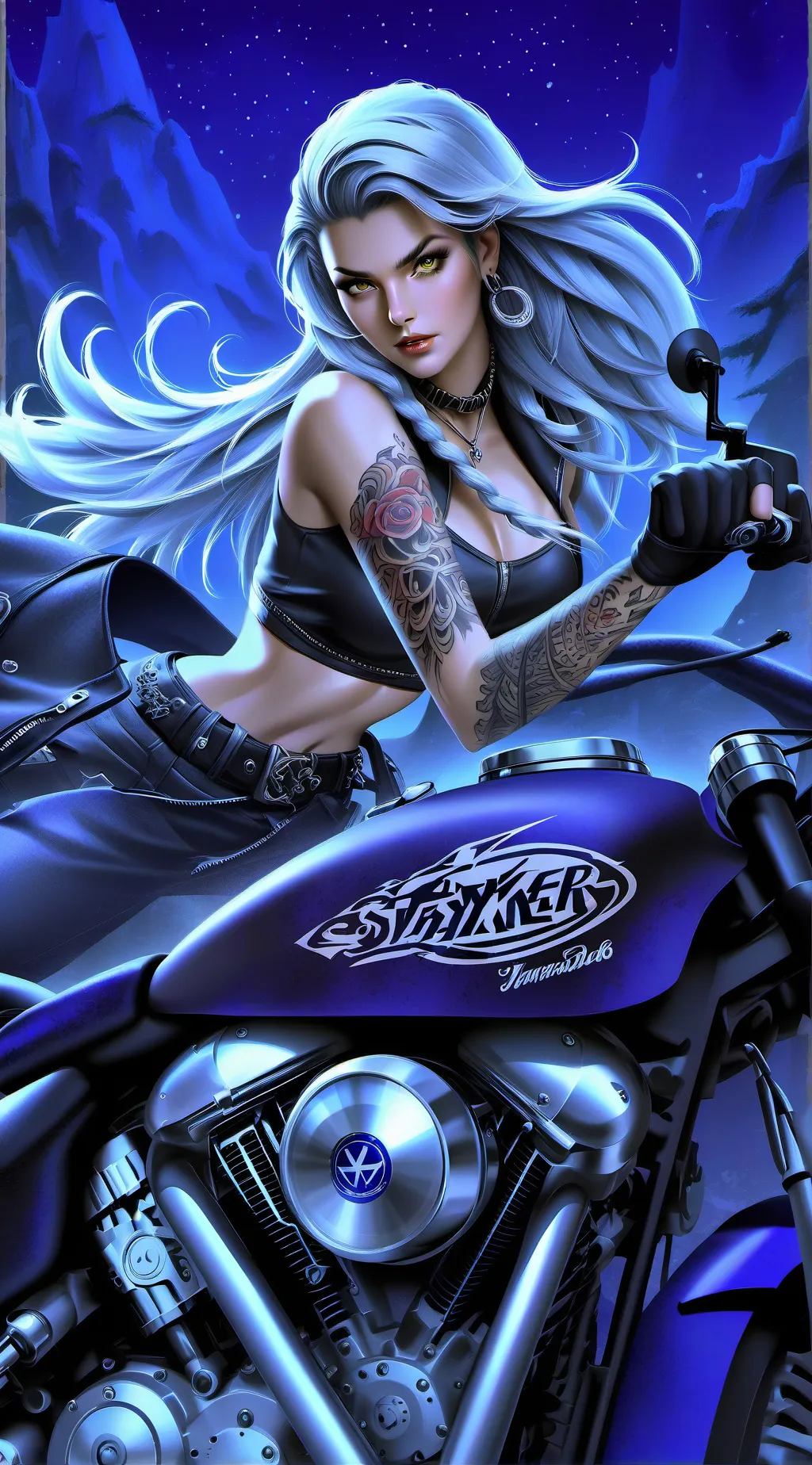 ai character: Harley  background