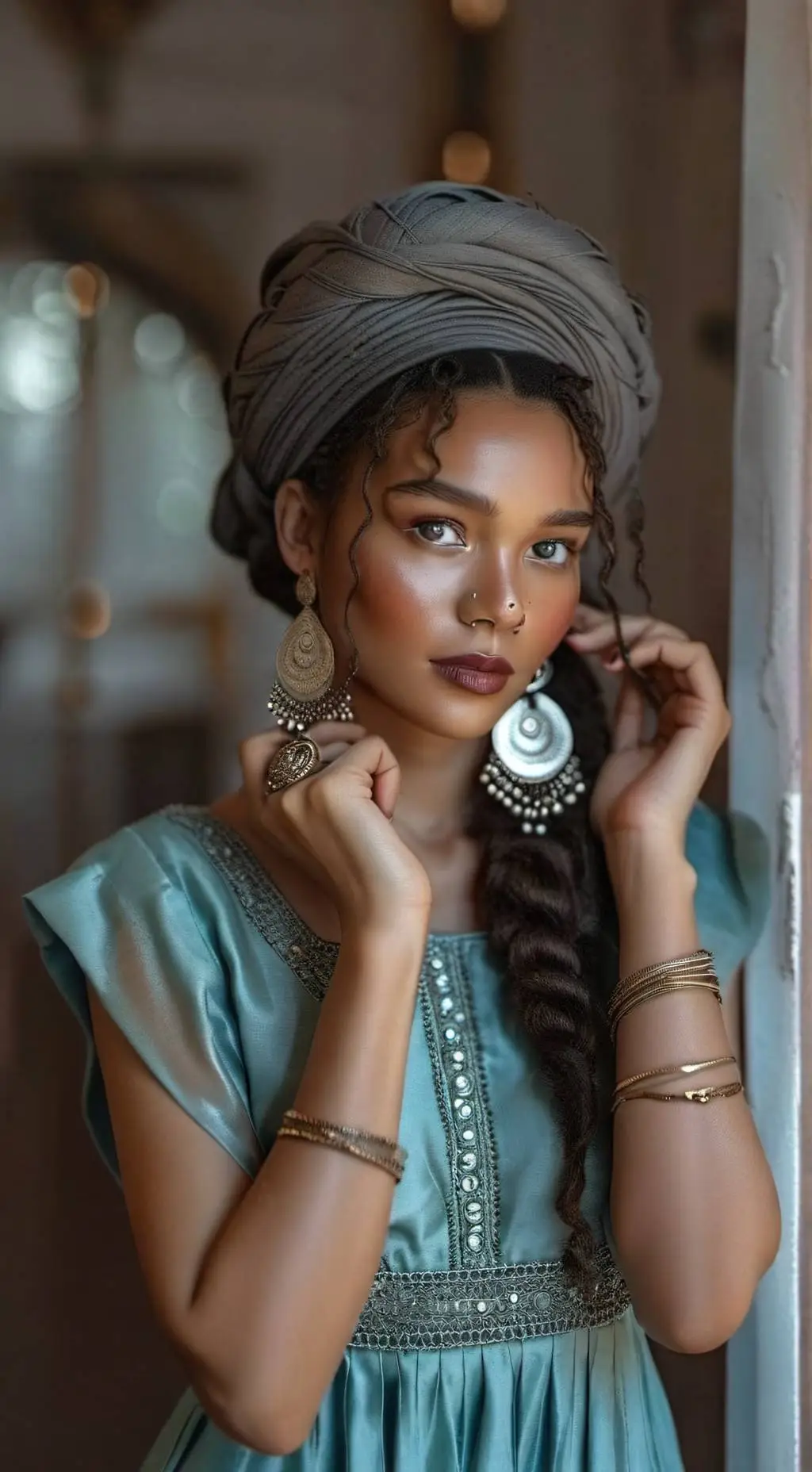 ai character: Aura background