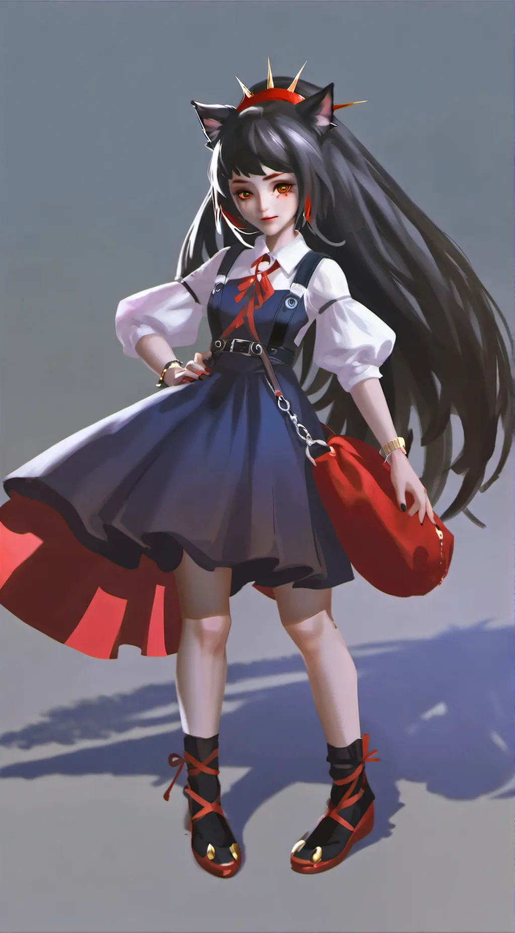 ai character: Shadina and Sonica background