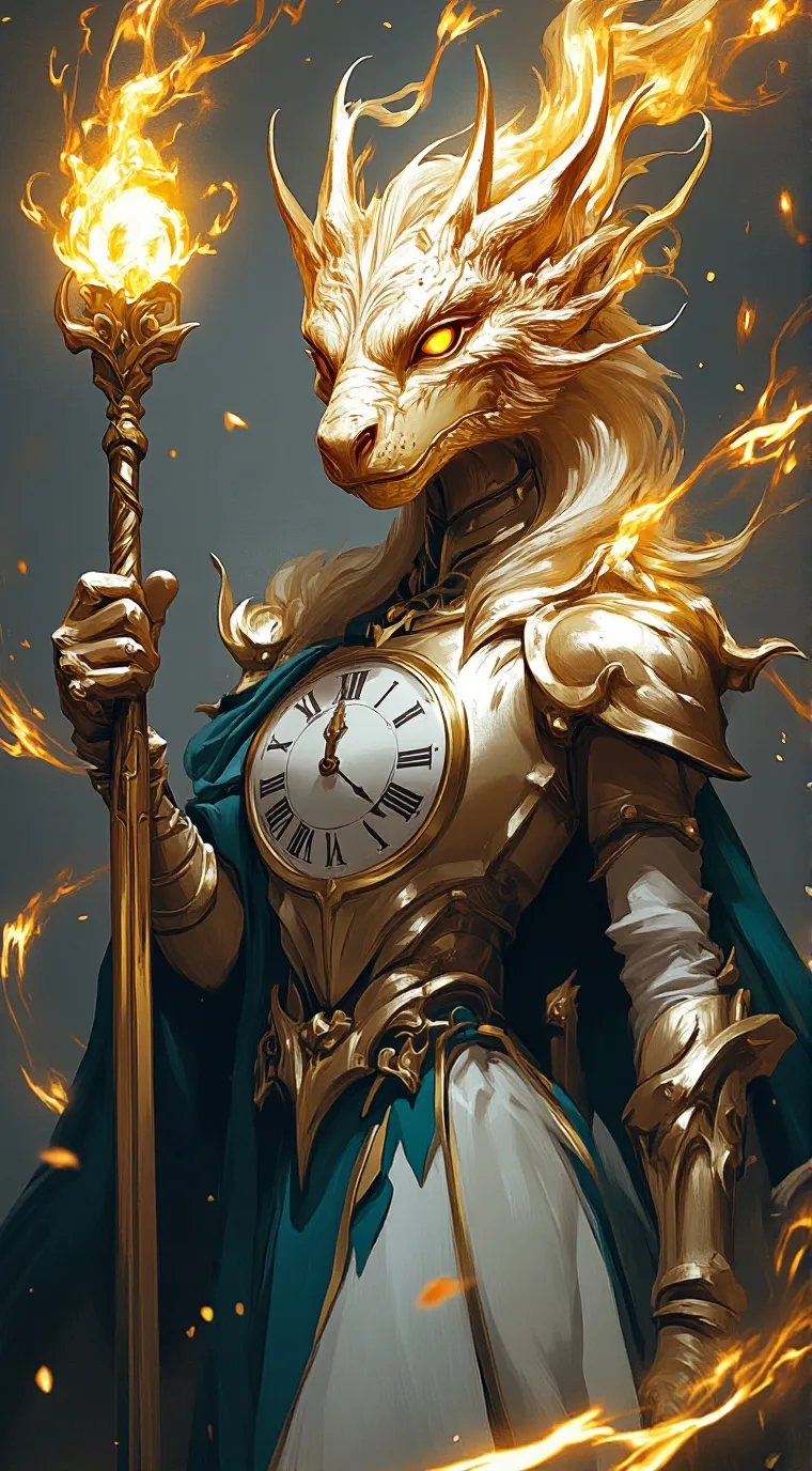 ai character: shining background