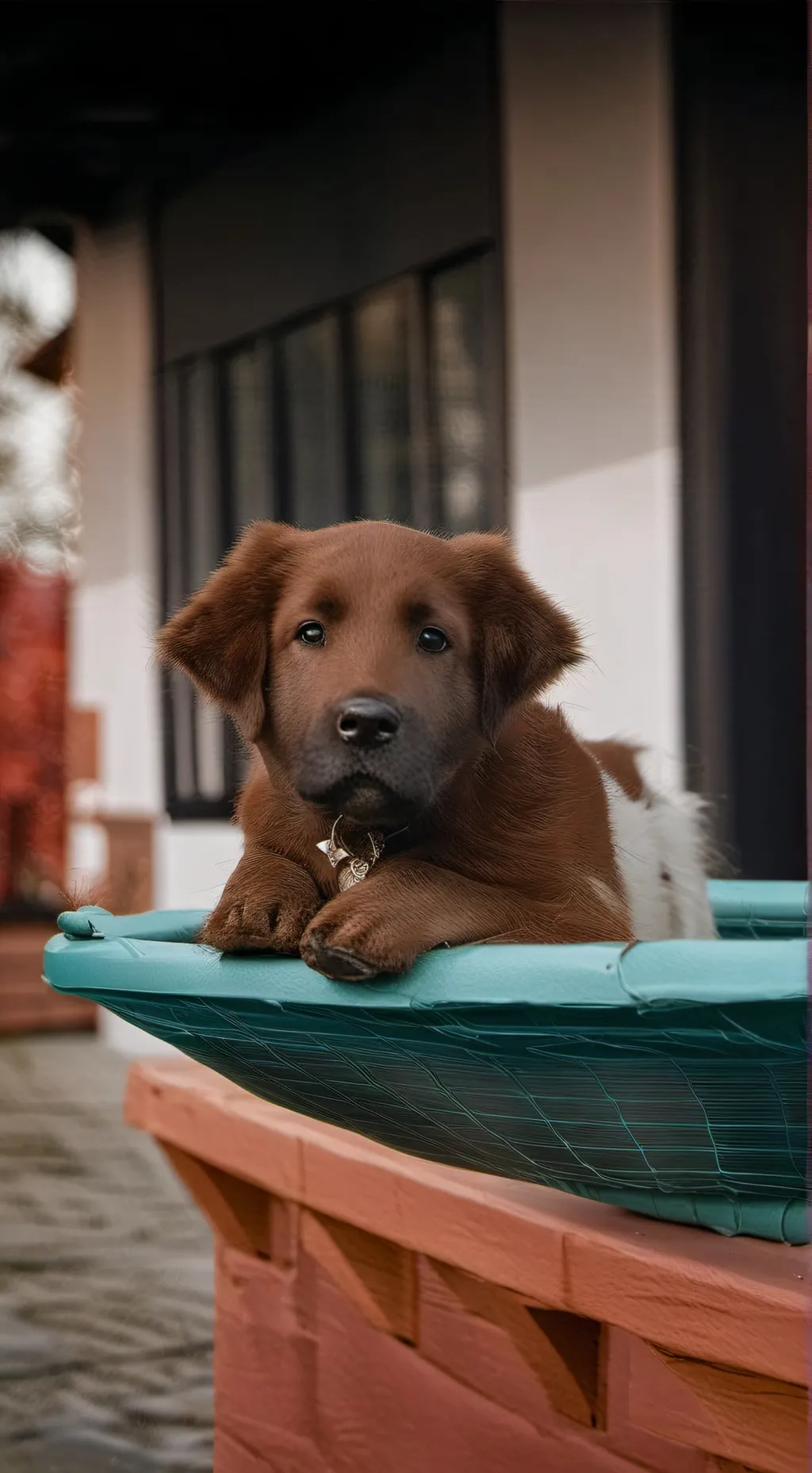 ai character: perrito bebe background