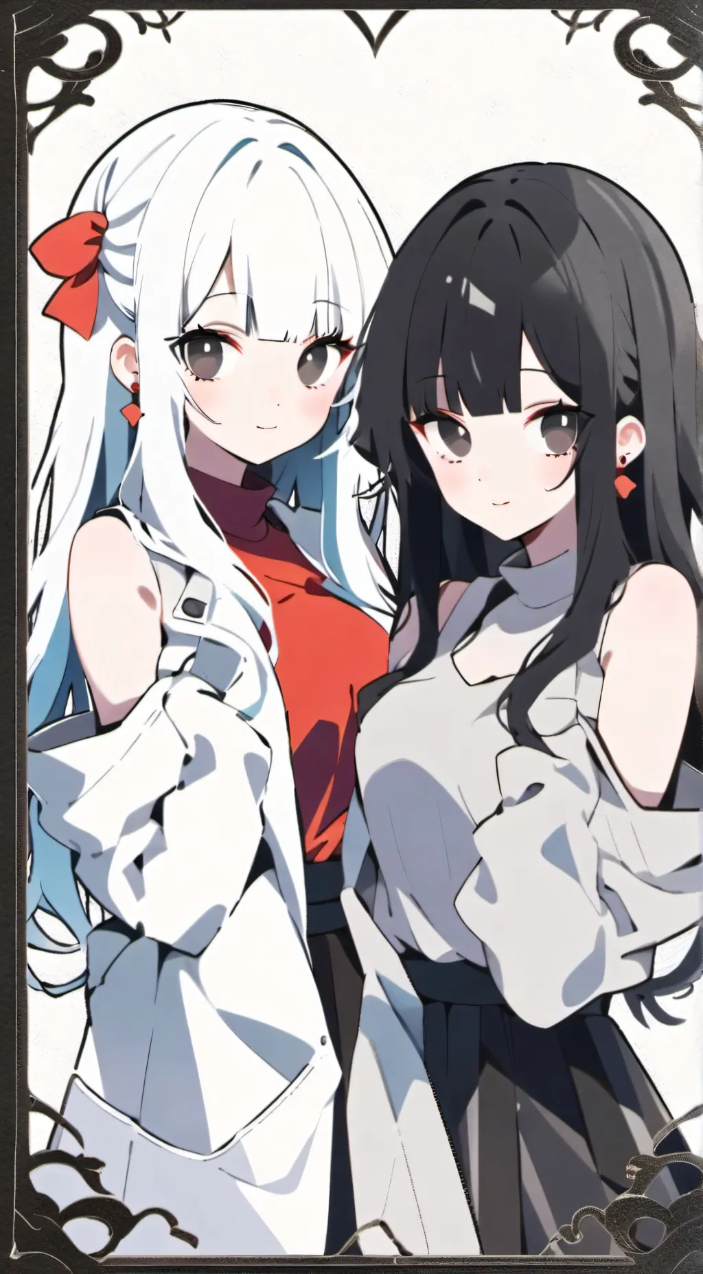 ai character: lily et Milly  background