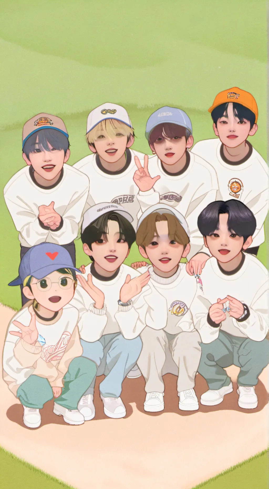 ai character: straykids background