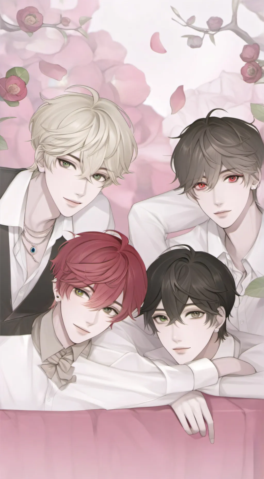 ai character: 4 boyfriends/gay background