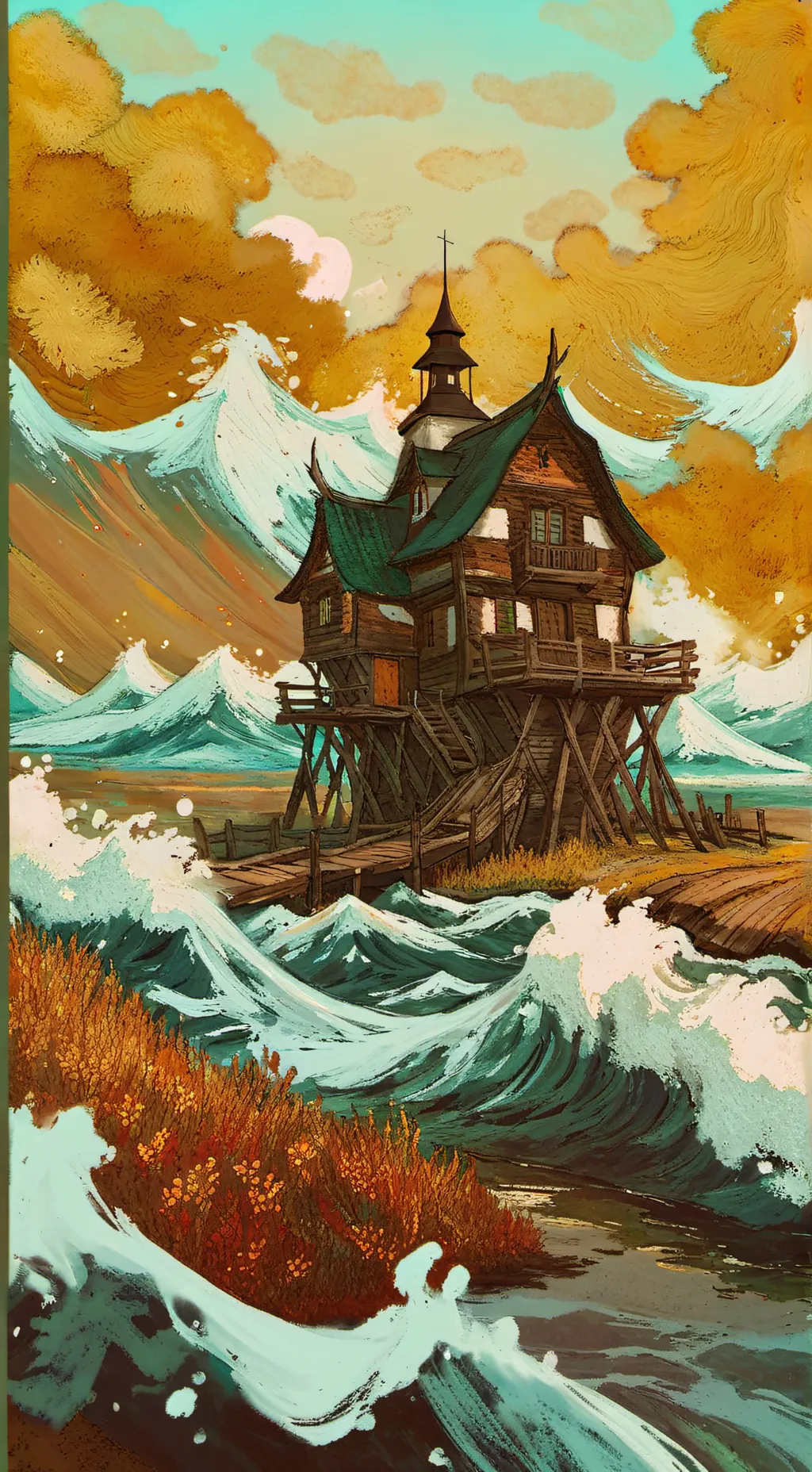 ai character: 超古代世界 background