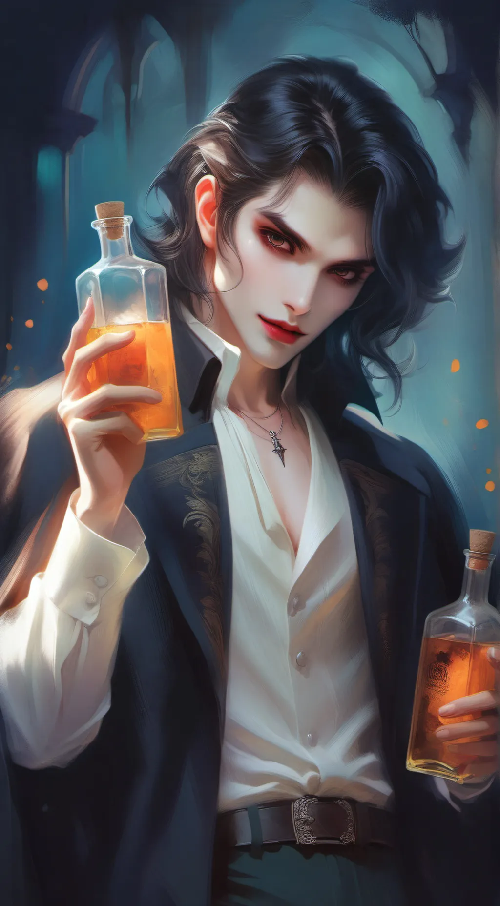 ai character: Claude 🖤 background