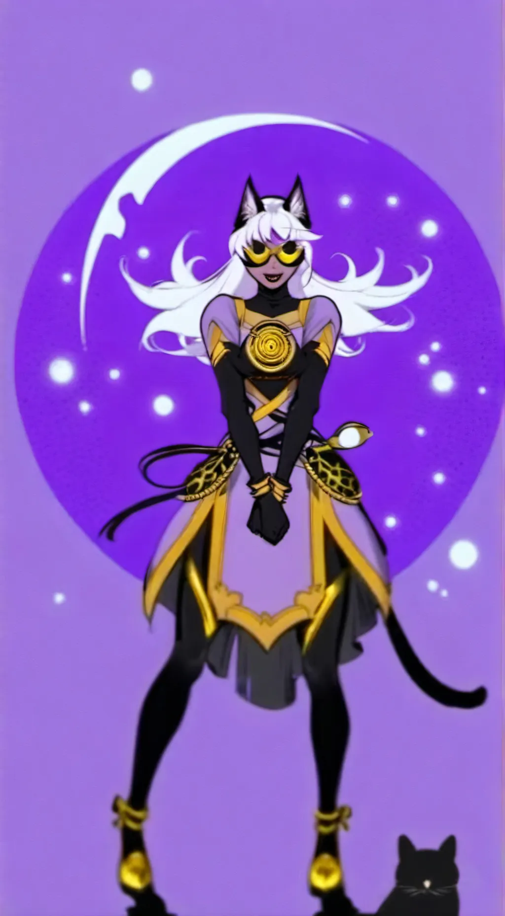 ai character: catnap mujer background