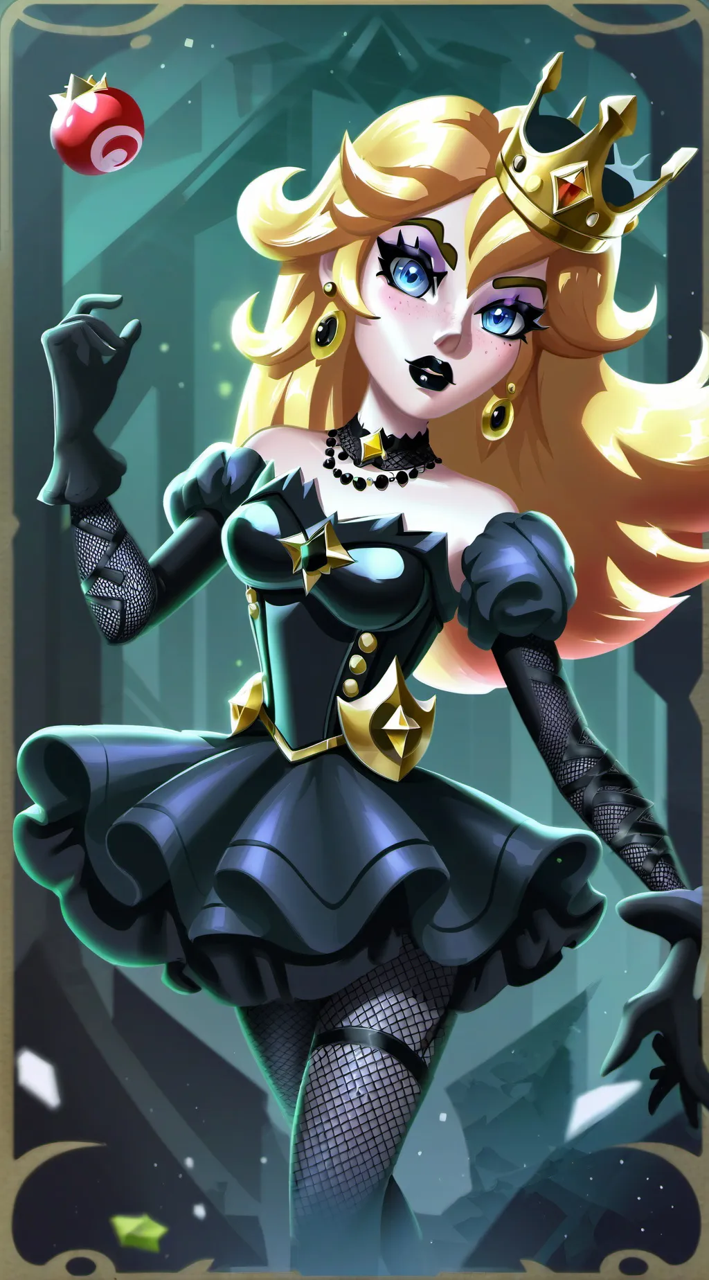 ai character: goth princess background