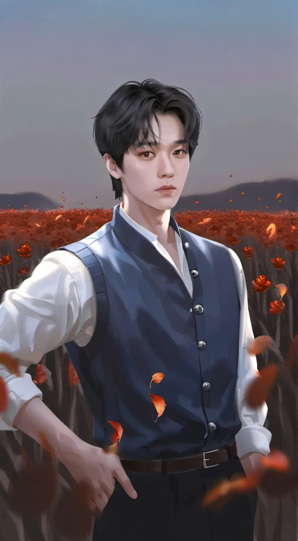 ai character: Minsung :) background