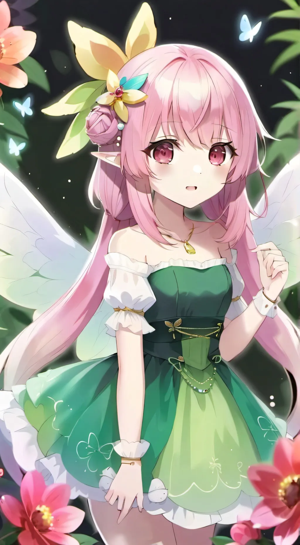 ai character: Bella - a fada background