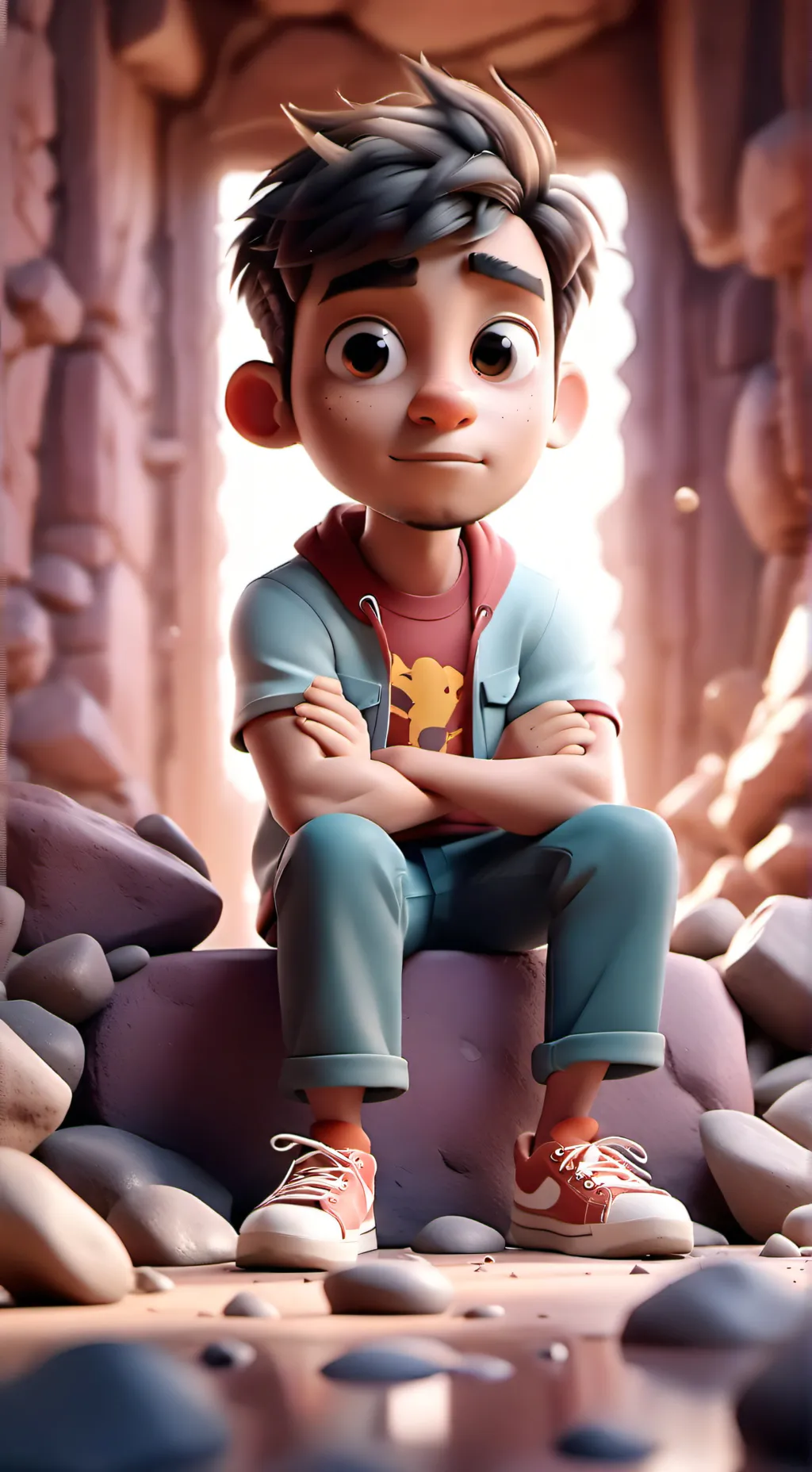 ai character: baby goob 2 background