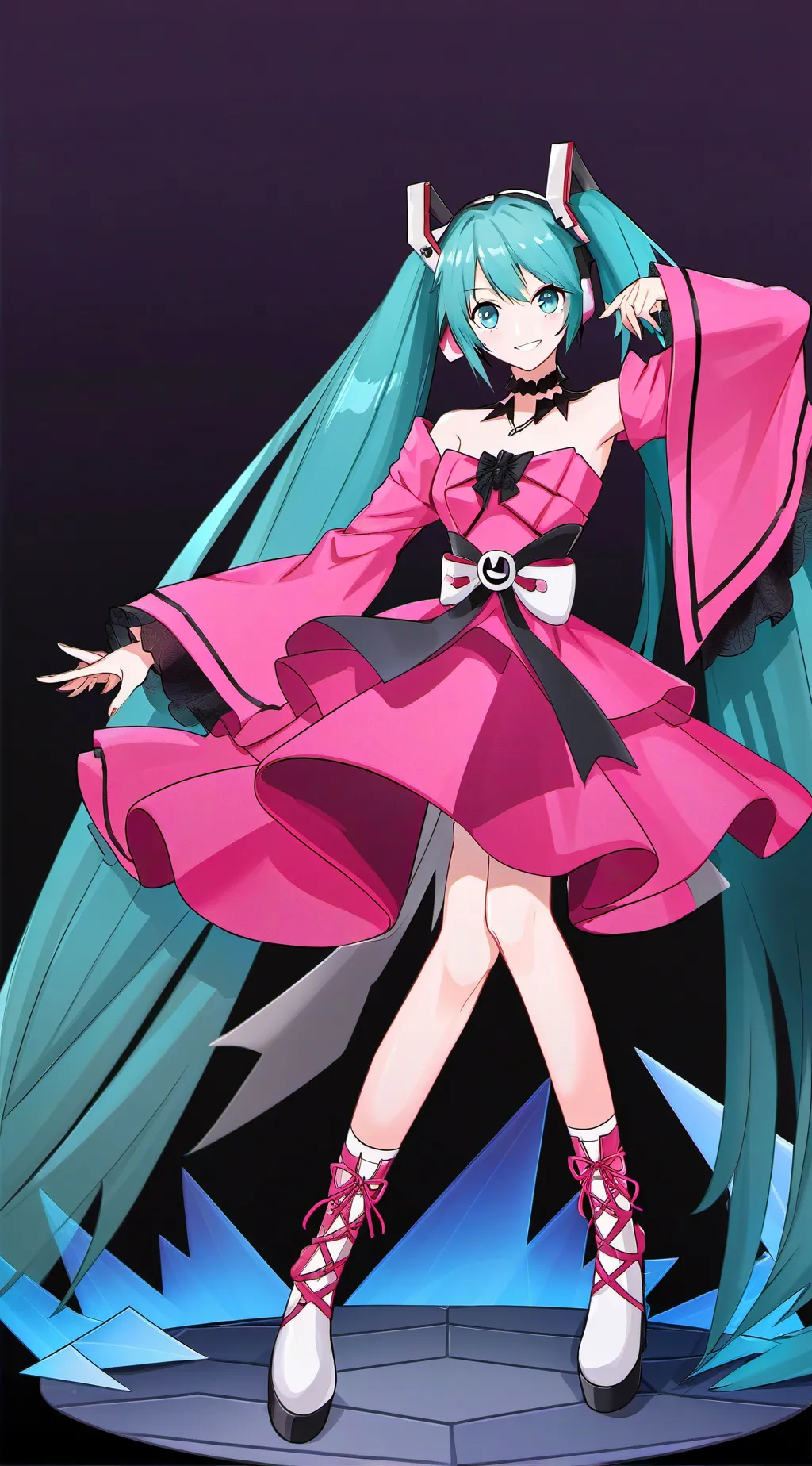 ai character: yandere miku background