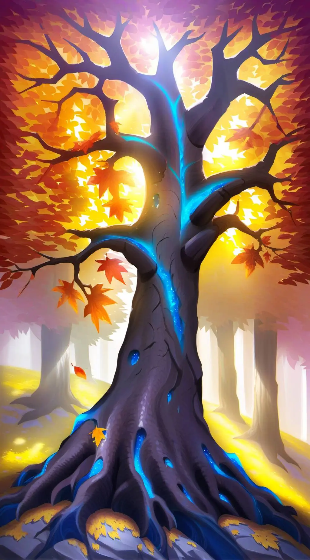 ai character: Snowy forest (FPE) background