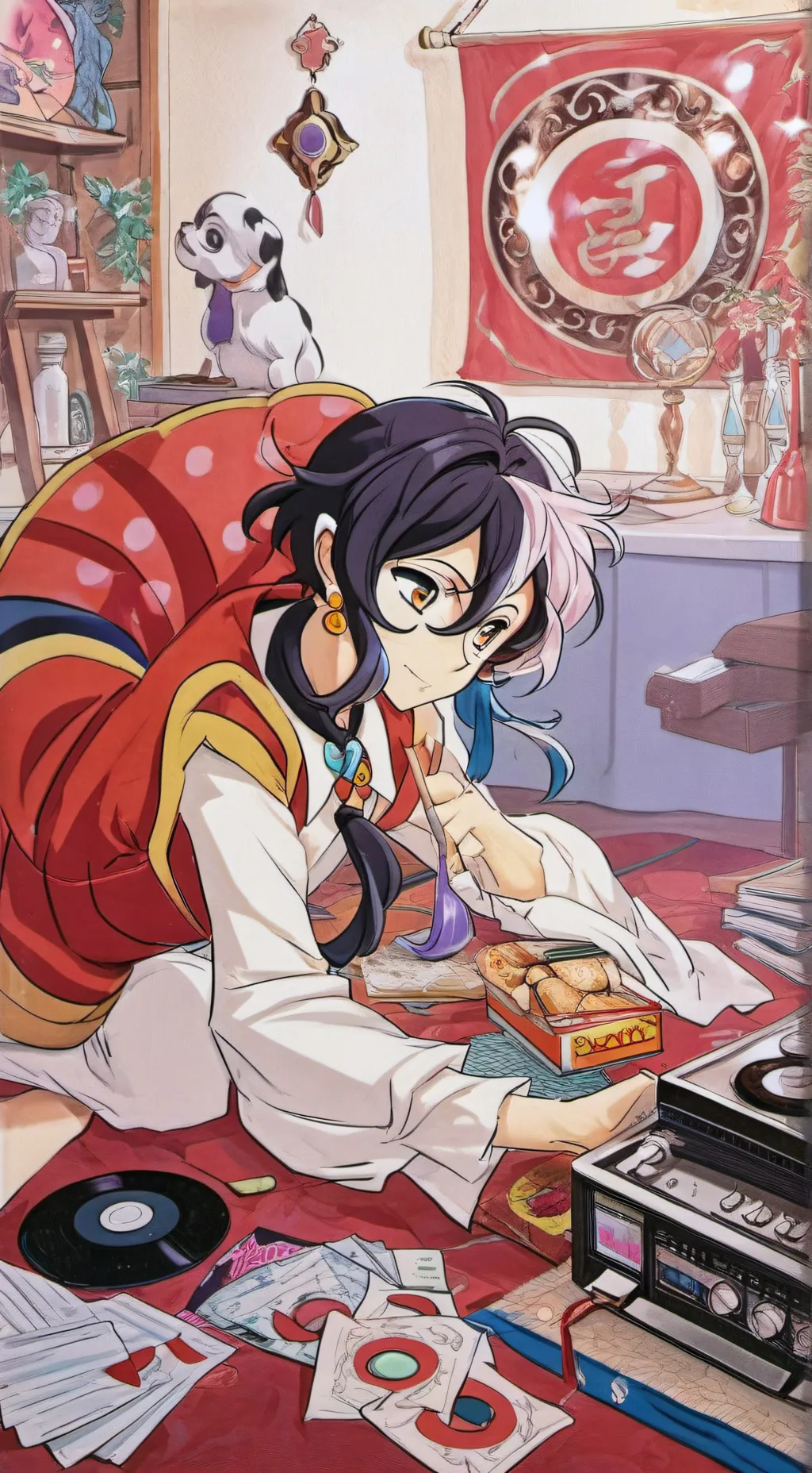 ai character: DAN DA DAN background