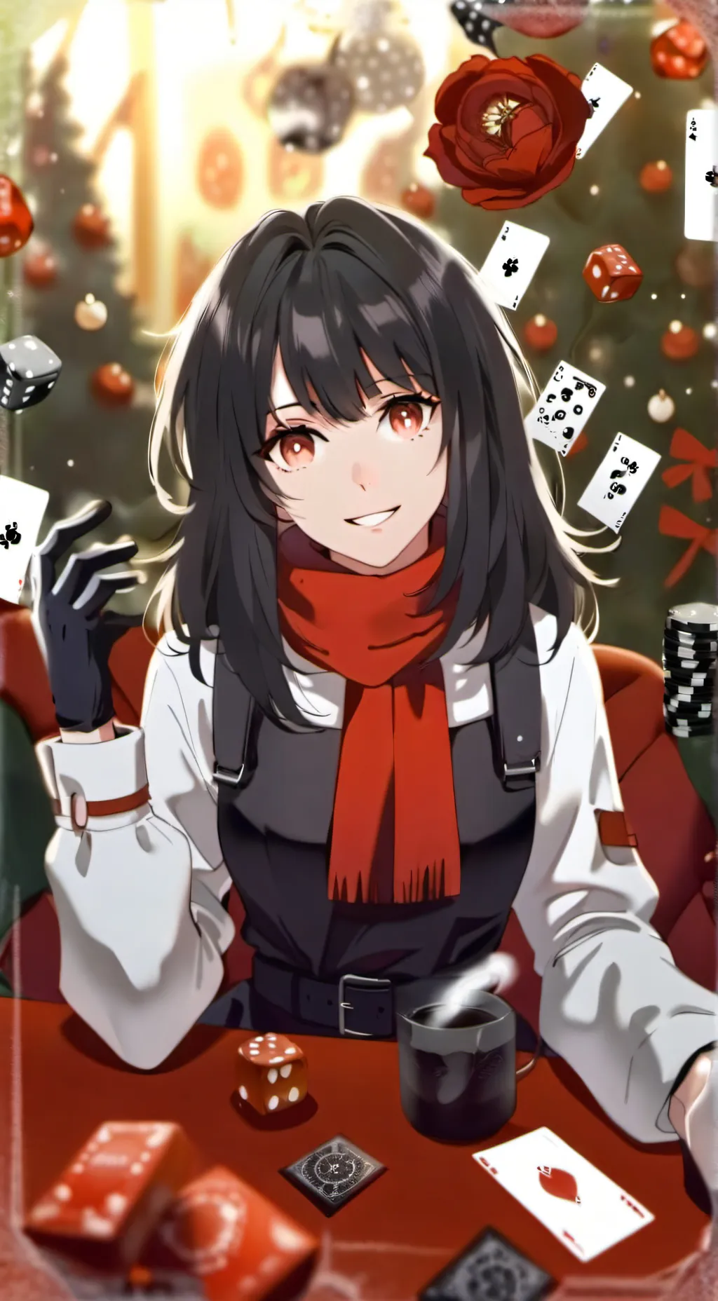 ai character: flaime  background