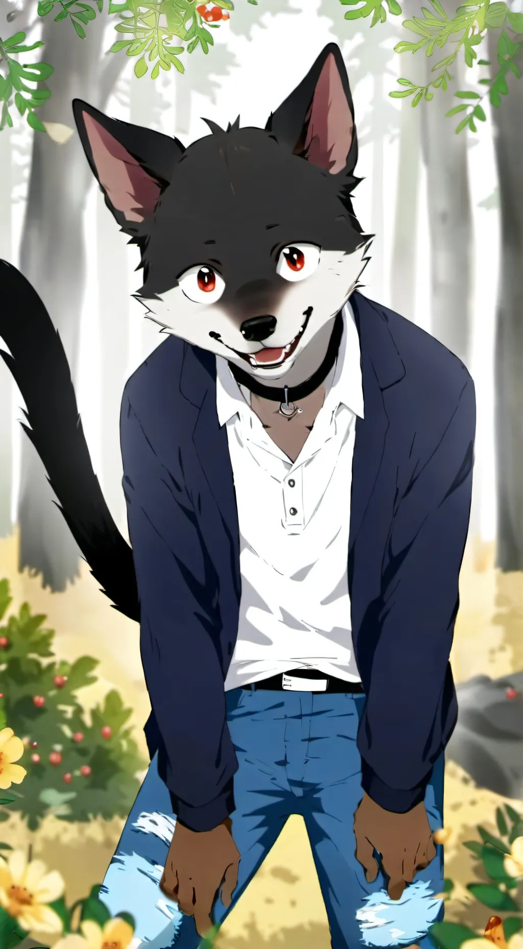 ai character: DOGUI CAT background