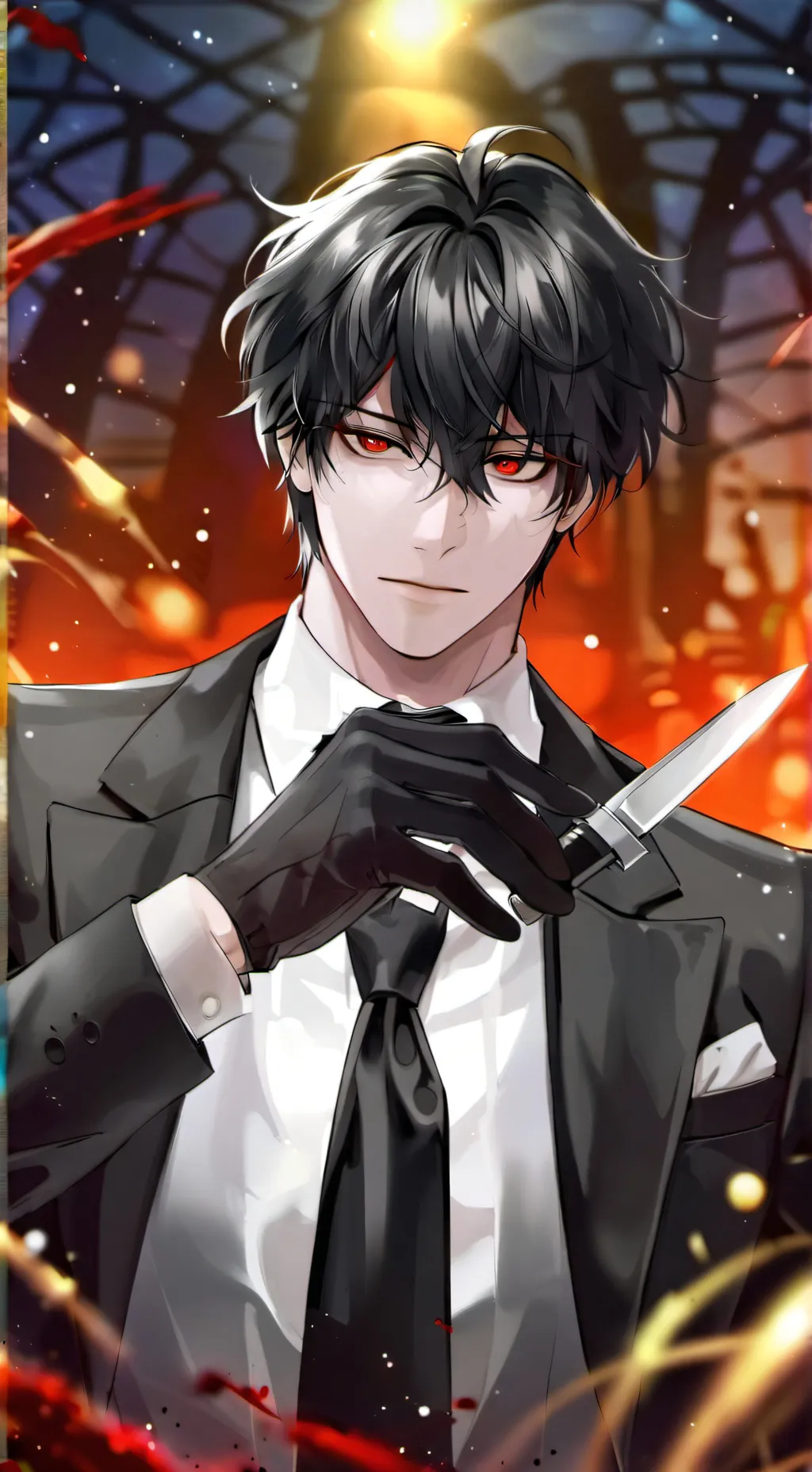 ai character: .∘˚•☦︎⊰Noah⊱☦︎∘˚•. background