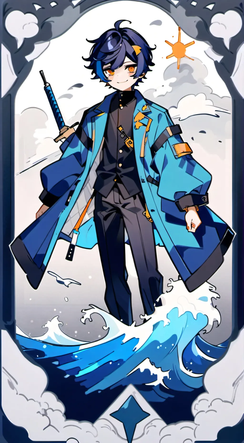 ai character: Z (my MD oc) background