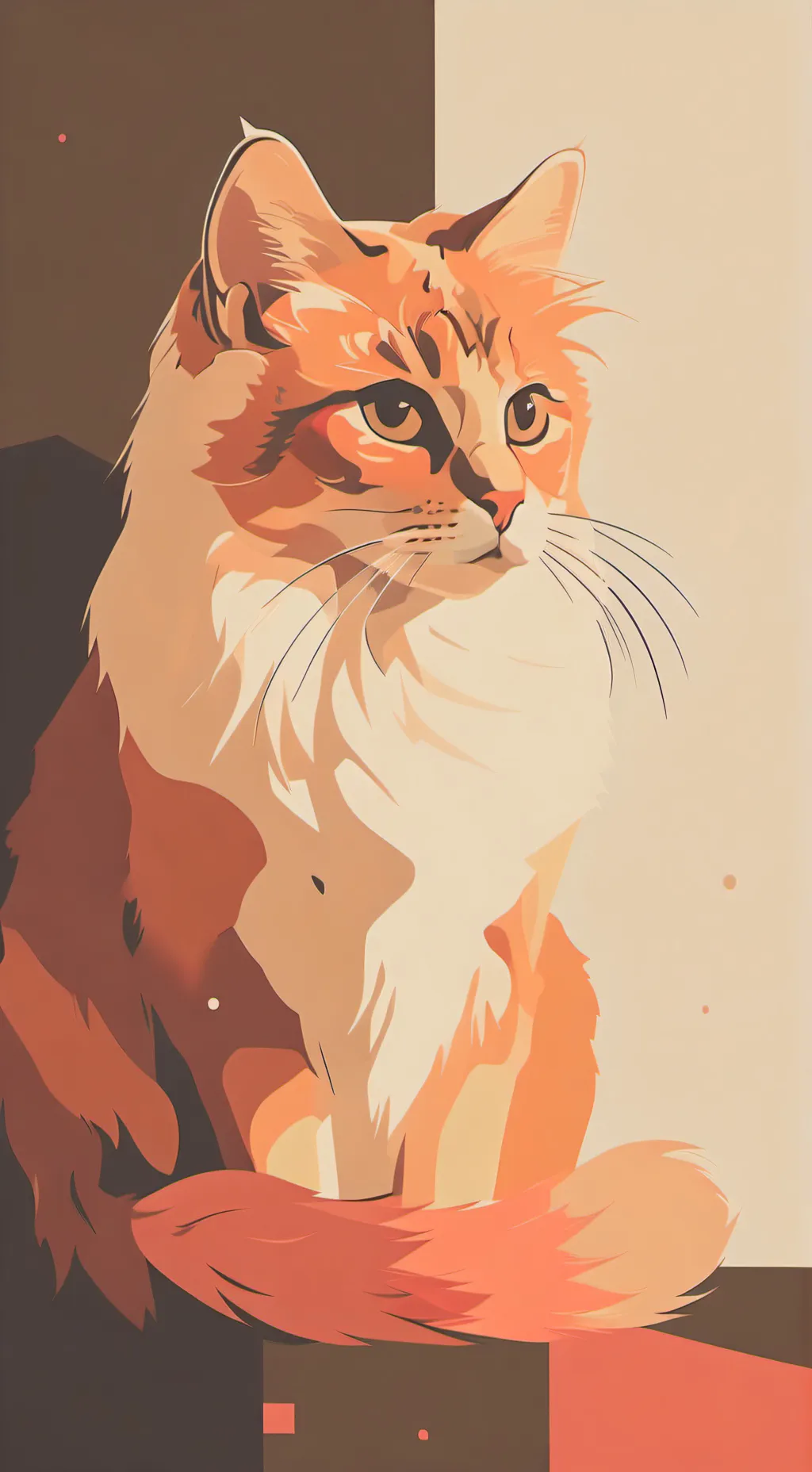 ai character: dw per eres un gat background