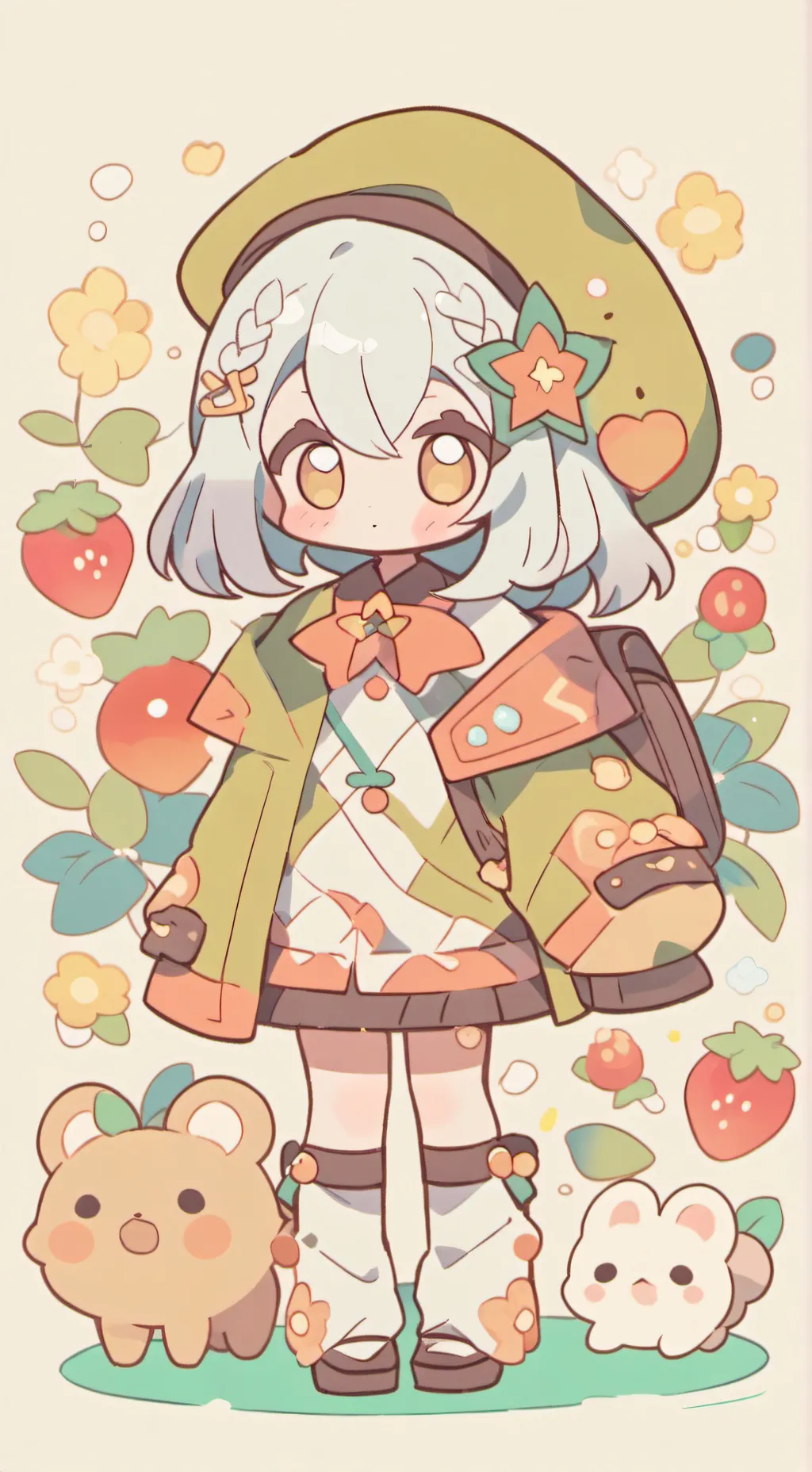 ai character: DW x squid game background