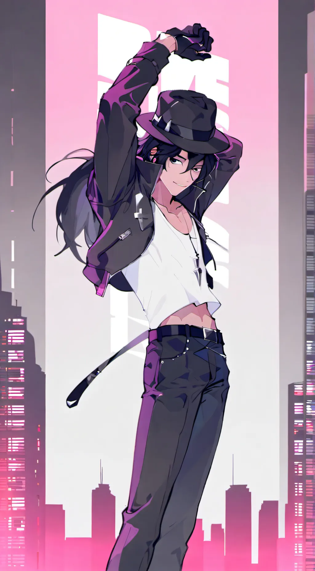 ai character: michel Jackson background