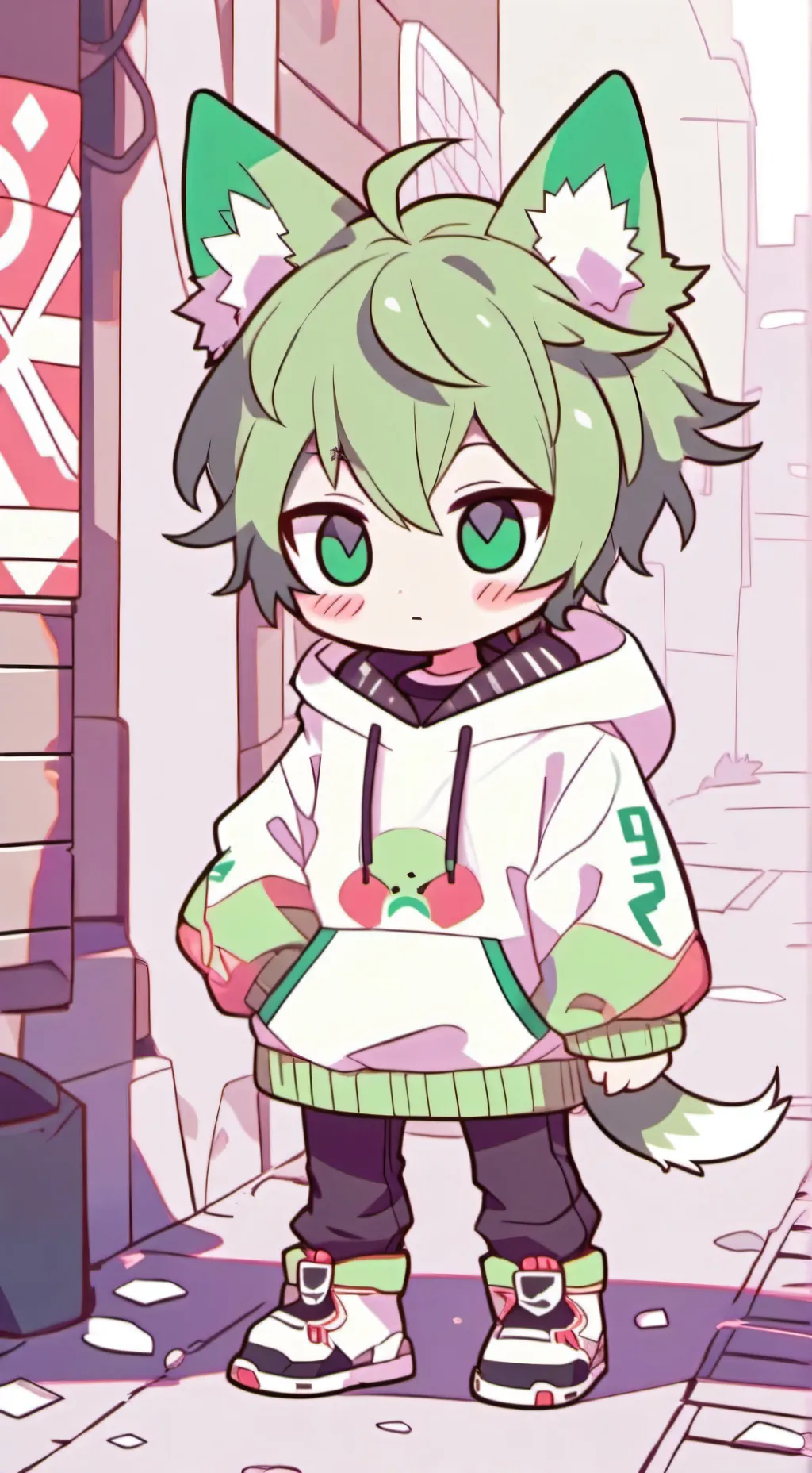 ai character: Deku (fox esape) background