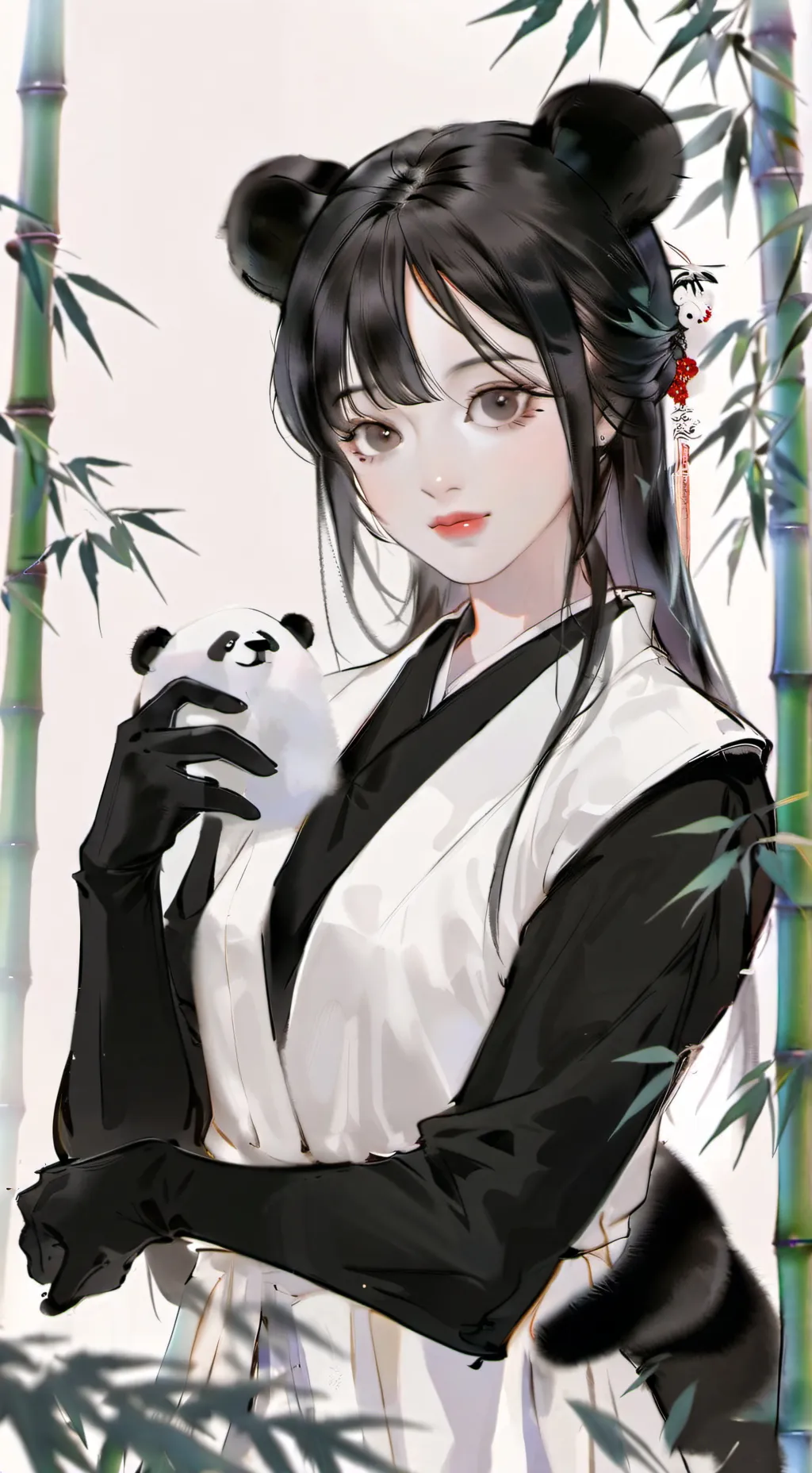 ai character: Panda Spirit of Bamboo Dreams background