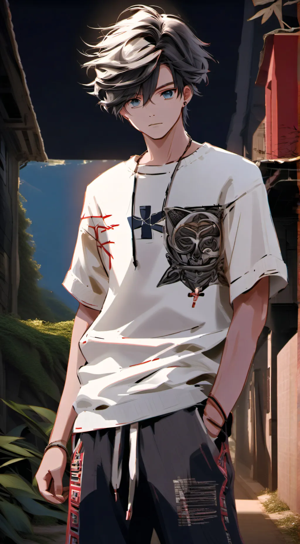 ai character: mha road trip background