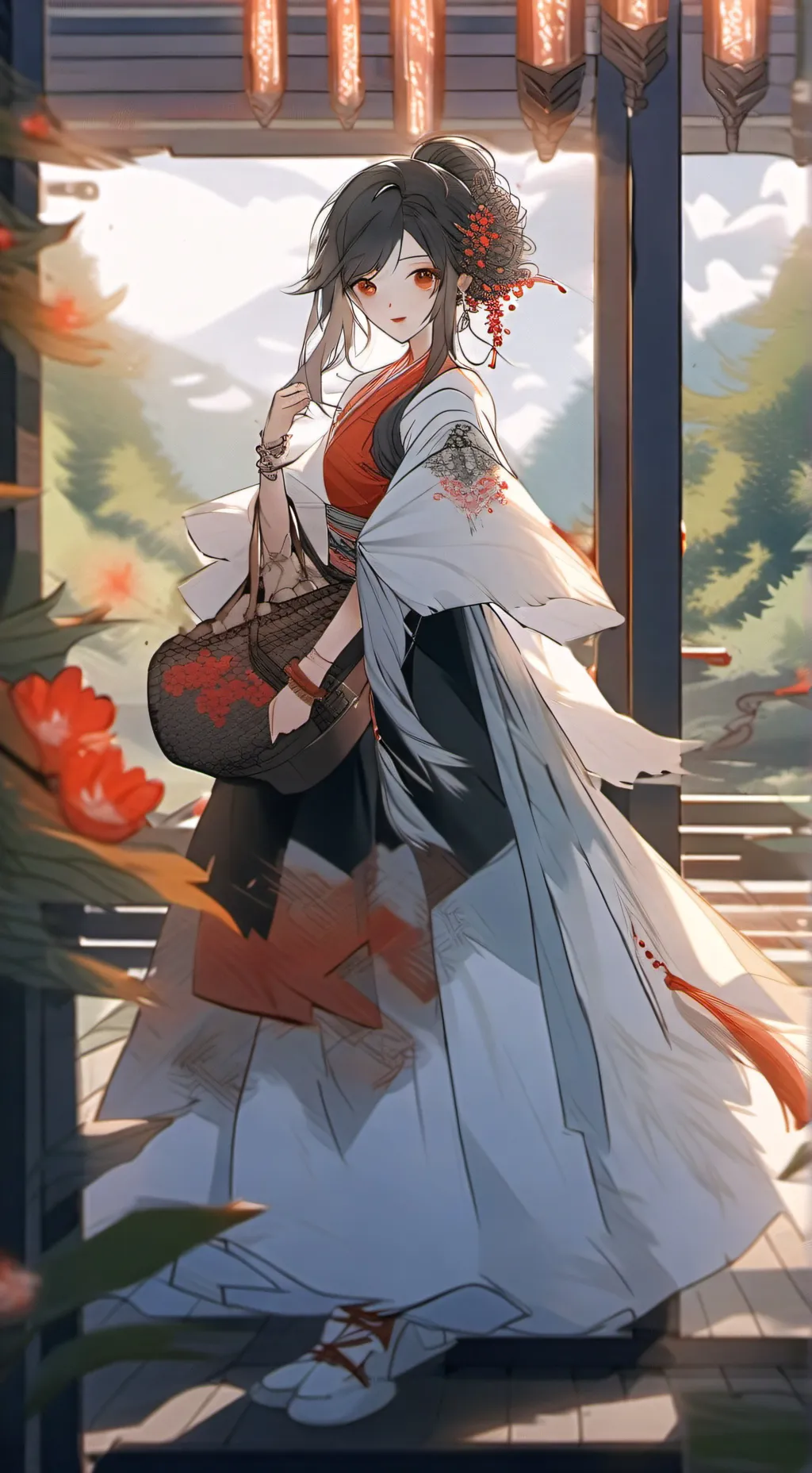 ai character: Radioapple background