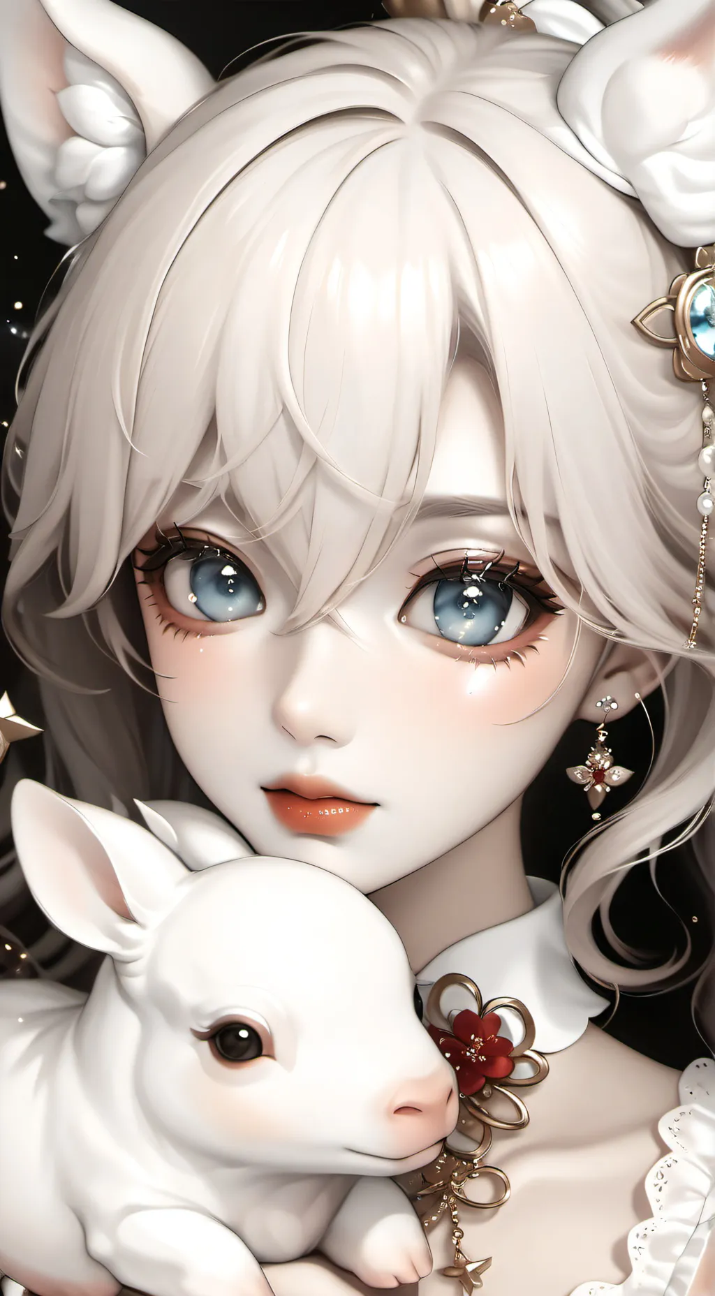 ai character: 💮Nini💮 background