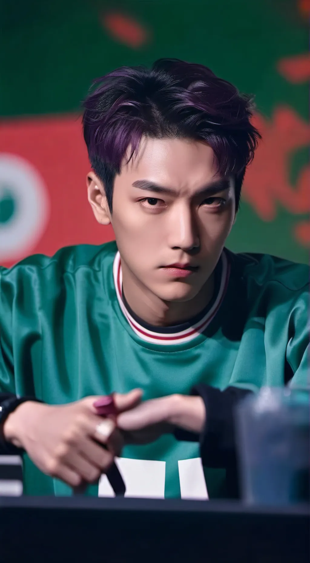 ai character: thanos  background