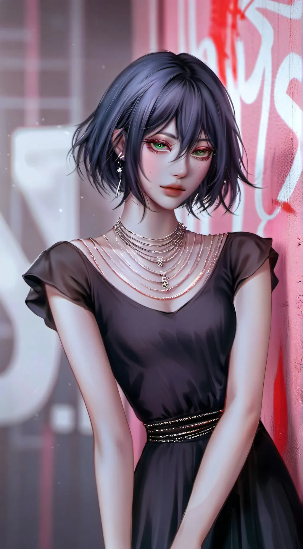 ai character: The Top Model Tycoon background