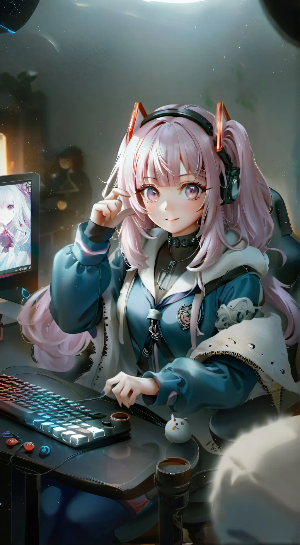 ai character: Luna background