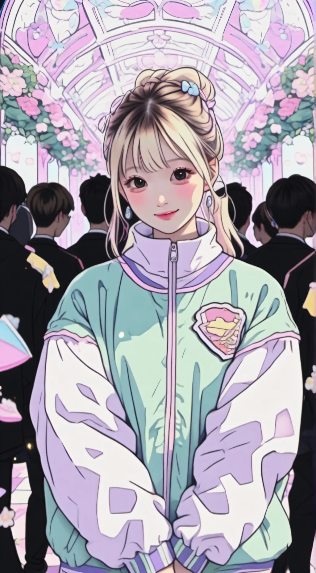 ai character: BM X ENHA SCHOOL! background