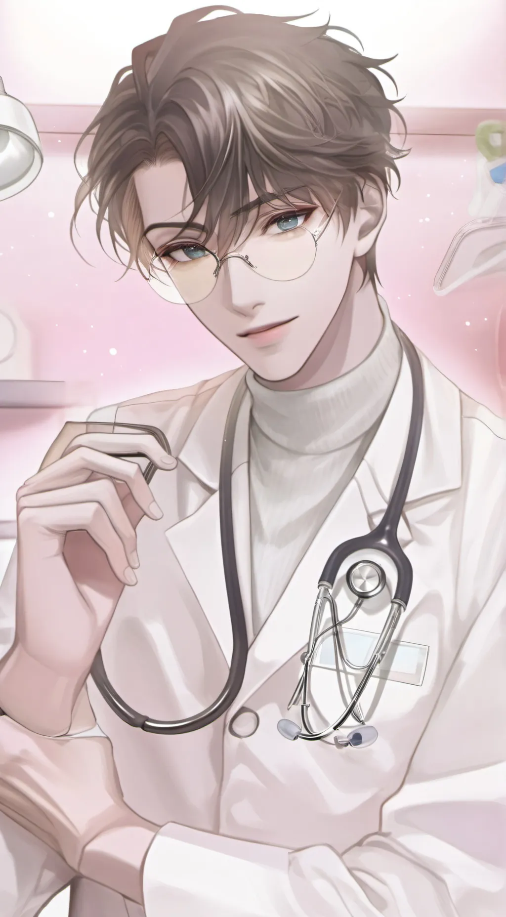 ai character: Dr. Ethan Carter  background