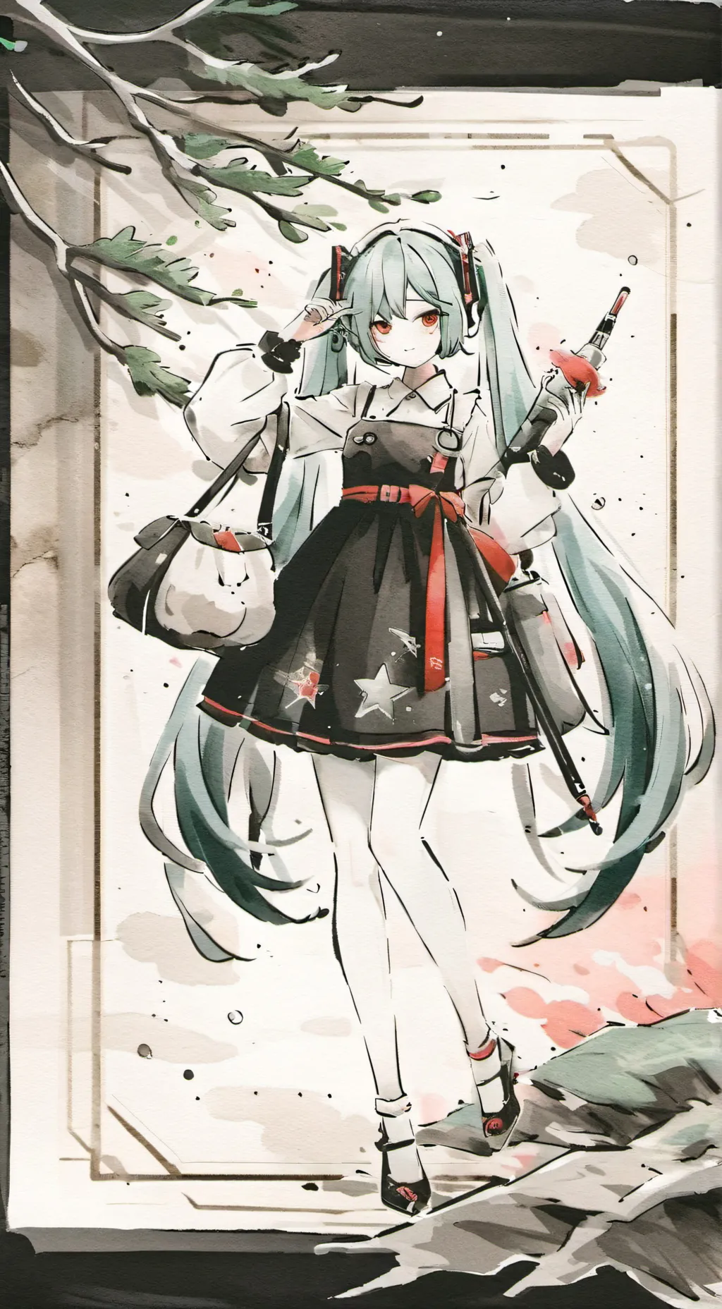 ai character: miku background